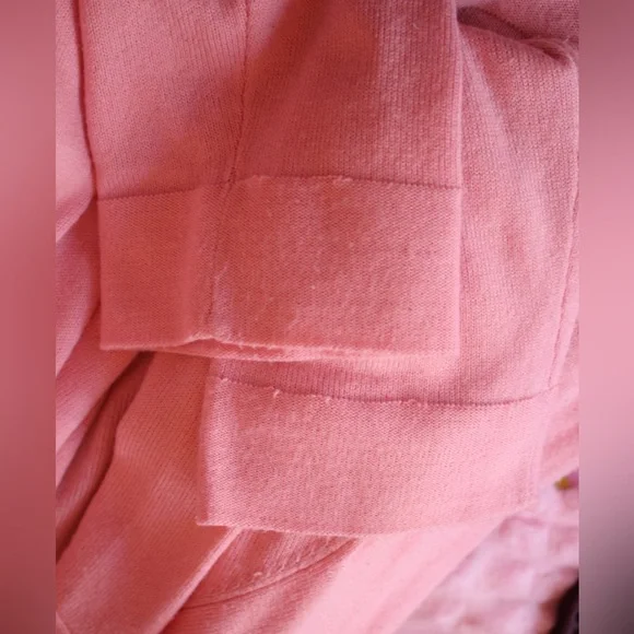 Pink Cardigan with Faux Fur Collar bolero - Picture 4 of 5